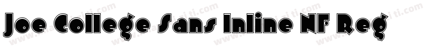 Joe College Sans Inline NF Regular字体转换